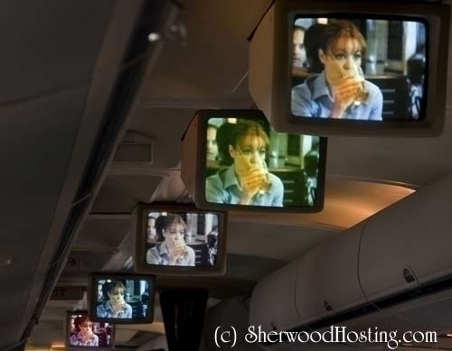 monitor color rendering differences/inaccuracies airline TV