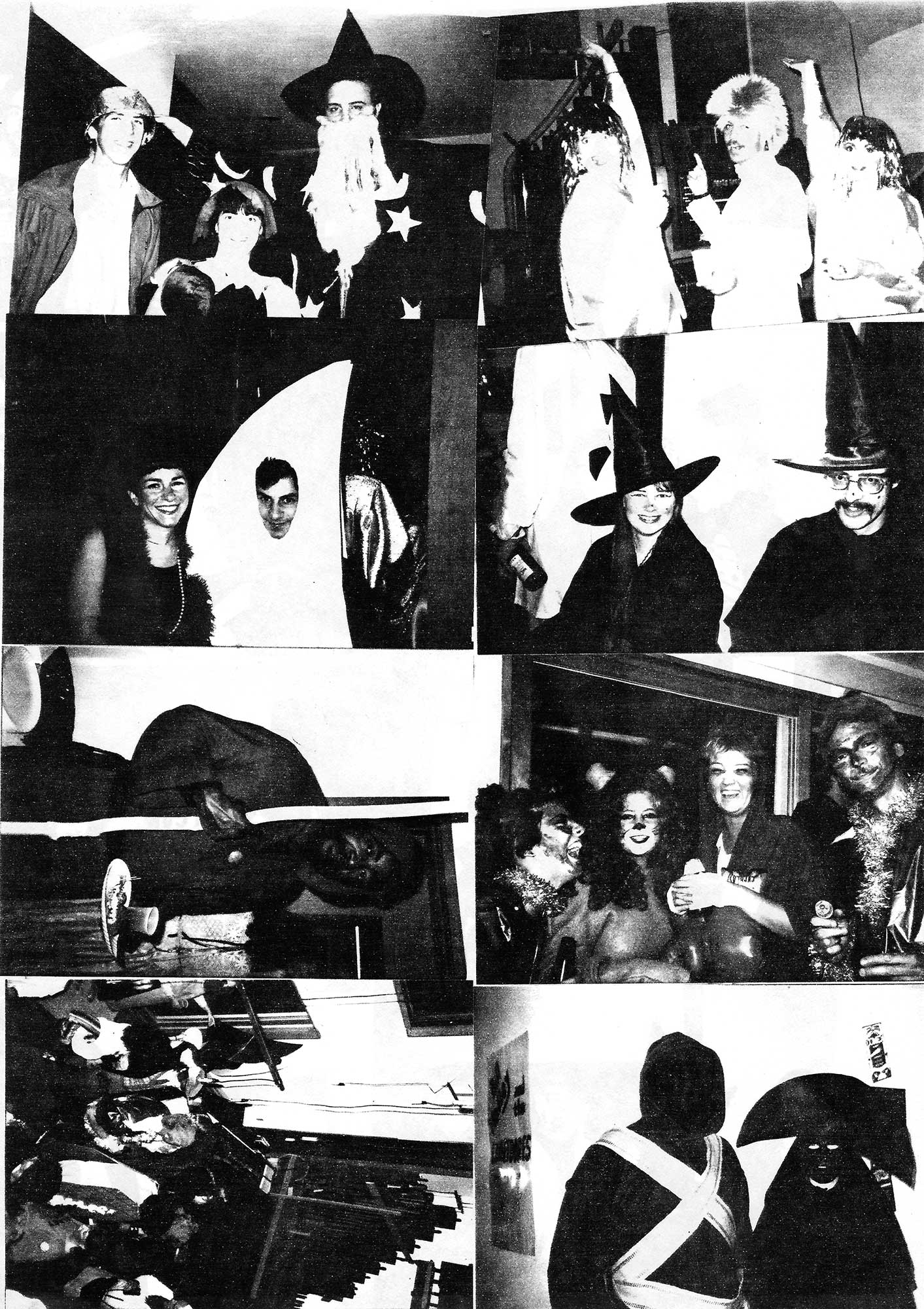 Halleyween party-goers